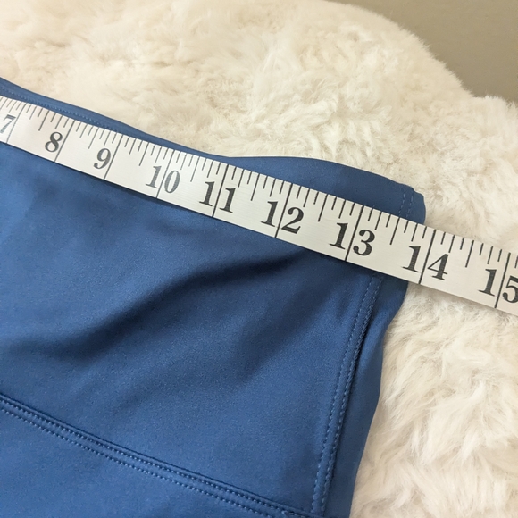 Soulgani Active Blue High Rise Leggings 7/8 Yoga Pants Multicolor Print - Picture 6 of 8